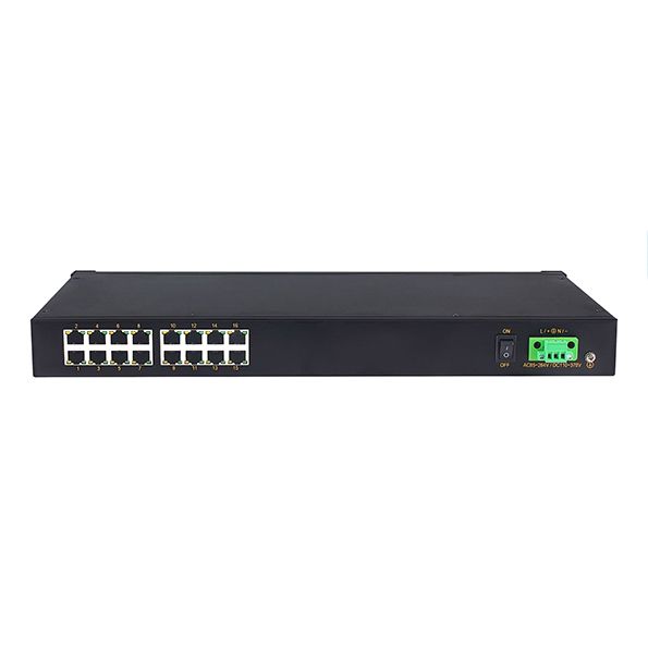 2 100m Fx Ports 24 10/100m RJ45 Ports Rack-Mount Unmanaged Industrial Ethernet Switch