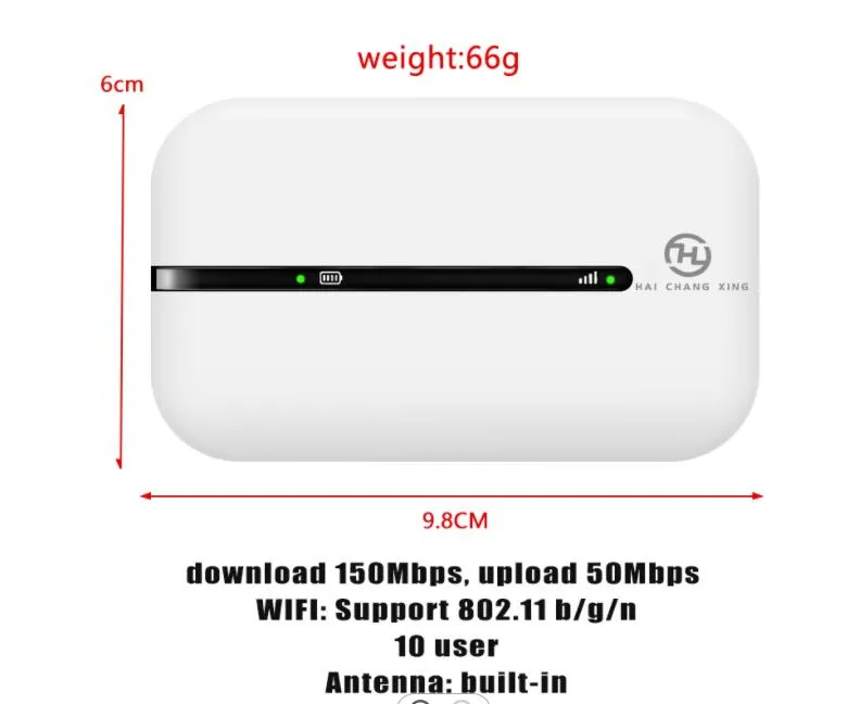 2021 New Model Wholesale Products OEM ODM Support 4G LTE Wireless Mobile Mini WiFi Router