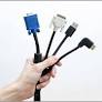 What are the basic types of computer cable?