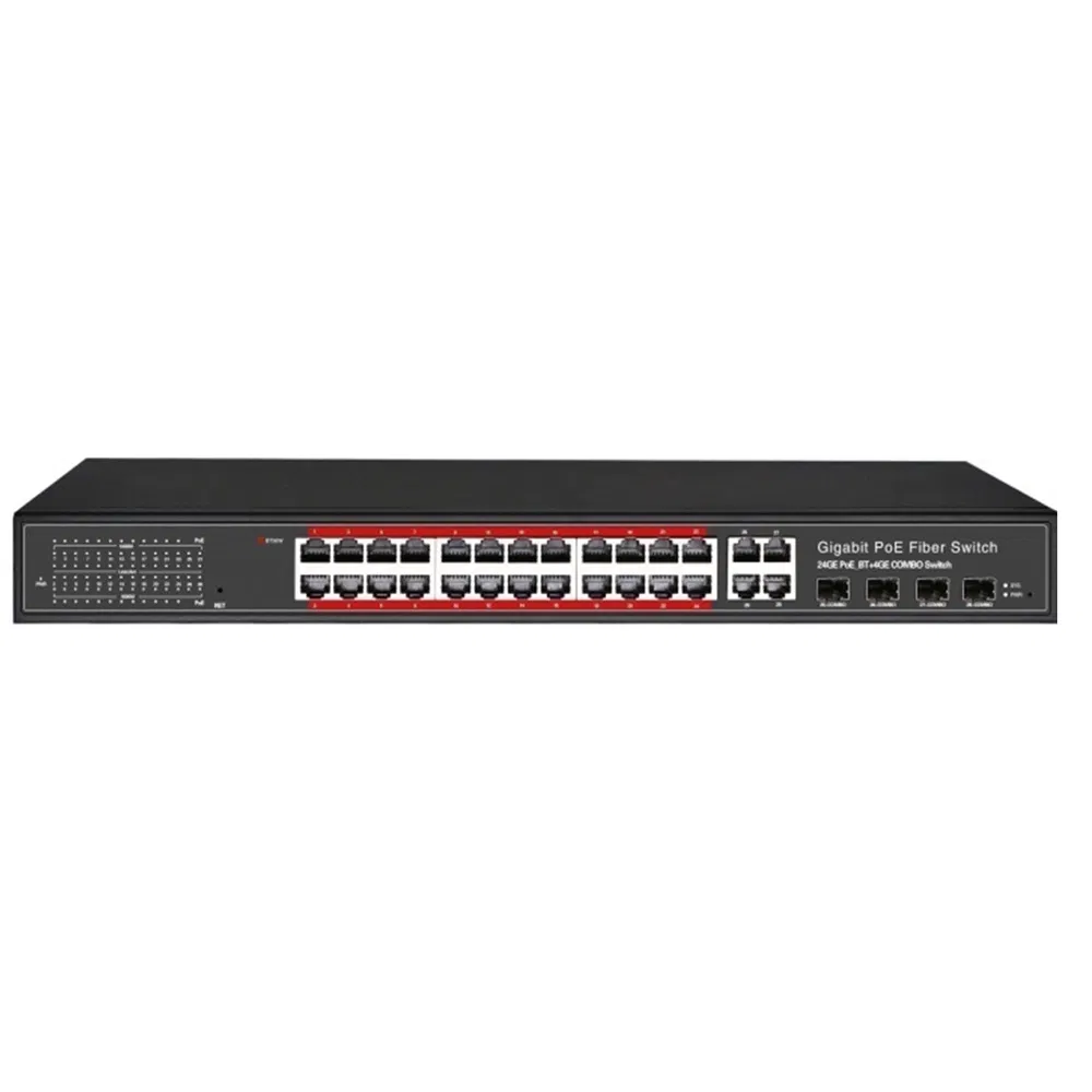 24 Ports 90W Poe Switch 802.3bt Compliant 24ge*90W