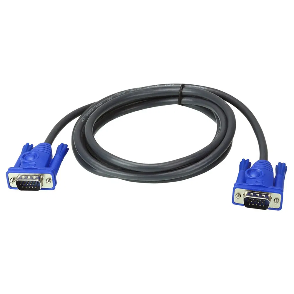 25cm Male to Male Full 15pin VGA D-SUB RGB Short Video Cord Cable