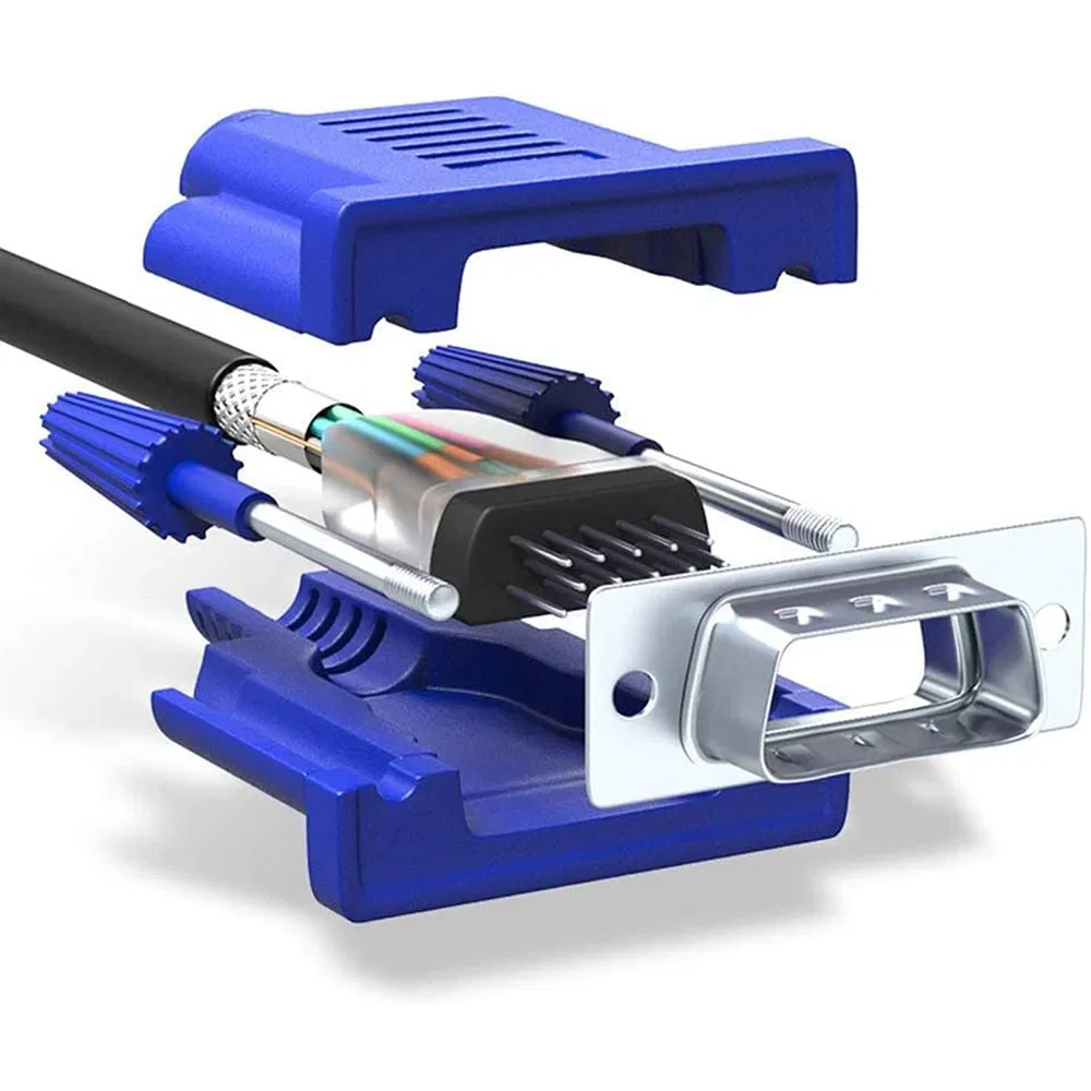 25cm Male to Male Full 15pin VGA D-SUB RGB Short Video Cord Cable