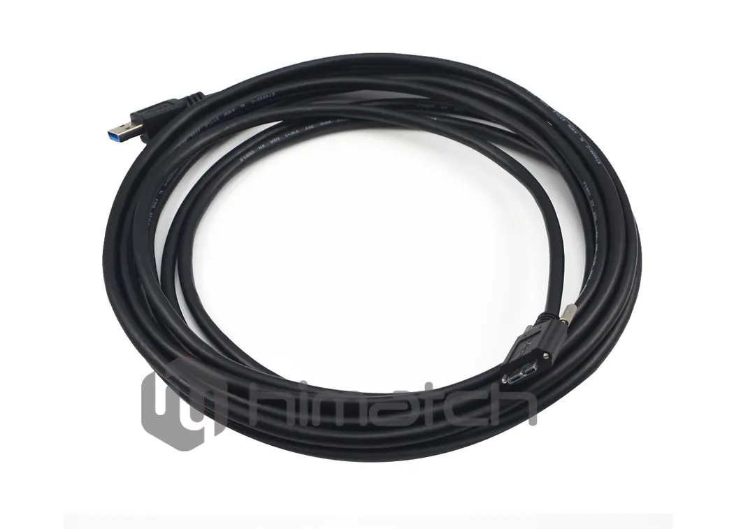 3m High Speed 5g USB3.0 Vision a Male to Micro B with Thumbscrews Locking