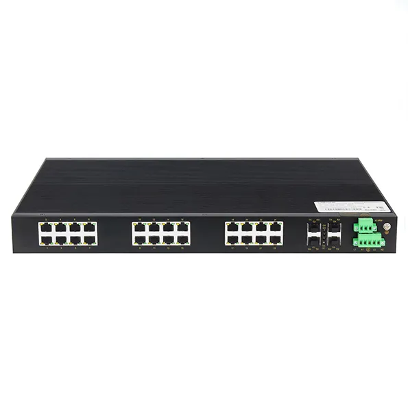 4 SFP Ports 24 100m Ports Rack-Mount Layer 2 Unmanaged Industrial Ethernet Network Switch