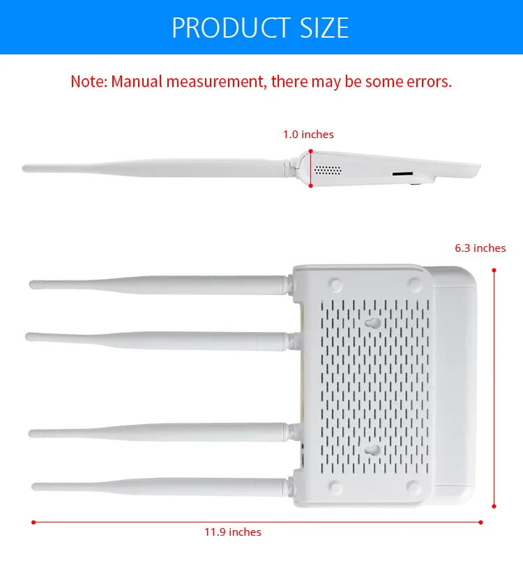 4G SIM Card LTE CPE Wireless Router with 4 Antenna 300Mbps WiFi Speed