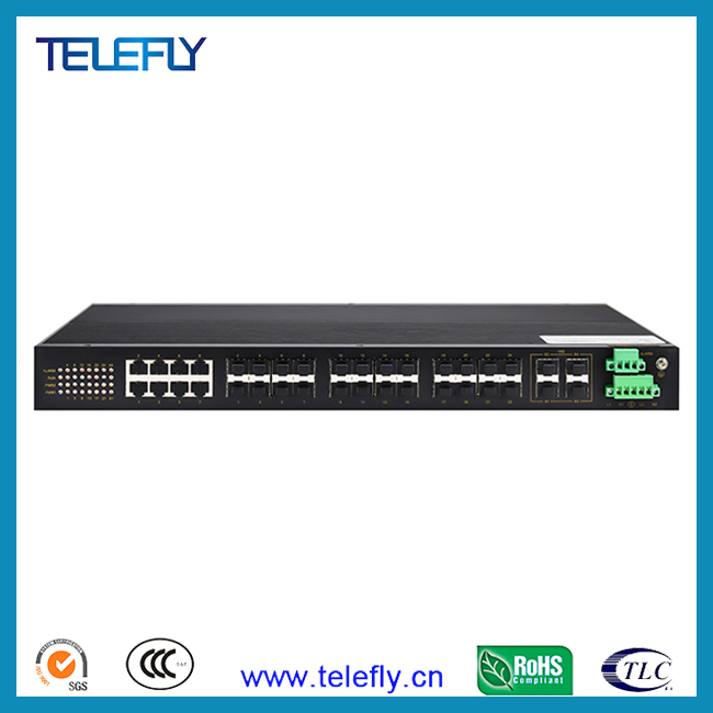 4X10g SFP Ports + 48 RJ45 Ports Rack-Mount Layer 3 Managed Industrial Ethernet Switch