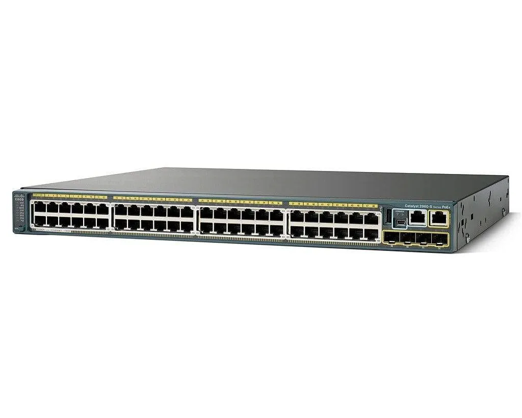 Brand New CISCO Catalyst 2960X 48 Port GigE 4 X 1G SFP, LAN Base Network Switch WS-C2960X-48TS-L
