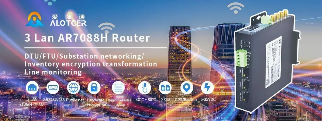 CE Certificate Industrial Cellular 4G LTE Routers with VPN WiFi a for Smart Self-Service Kiosk Solution