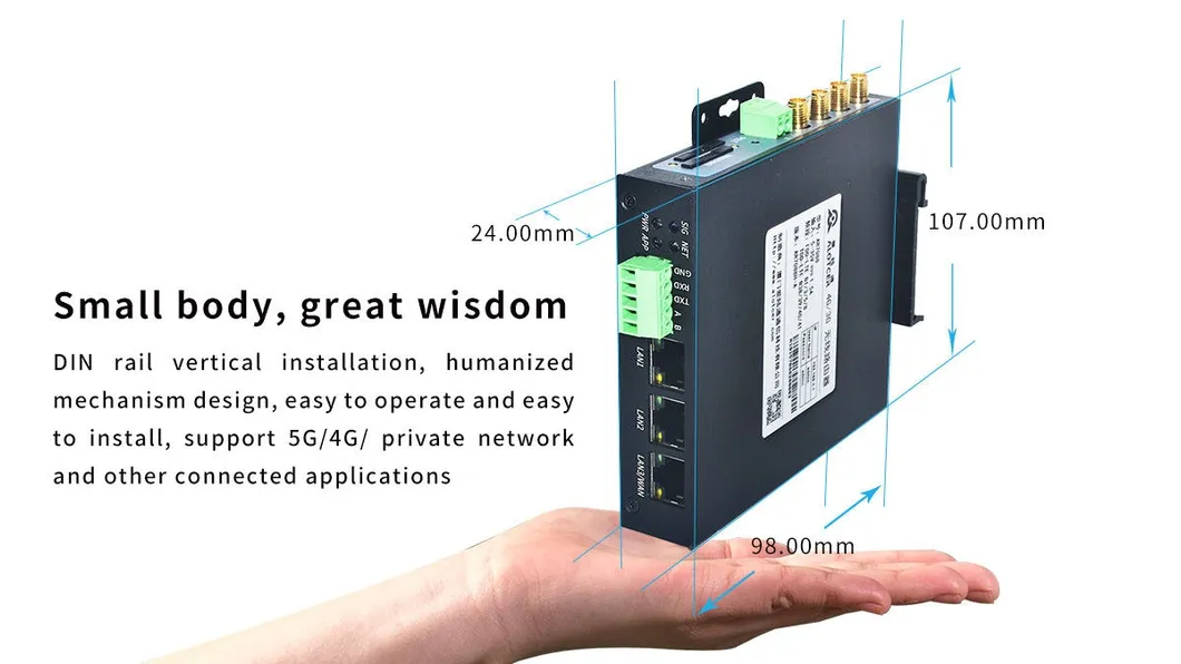 CE Certificate Industrial Cellular 4G LTE Routers with VPN WiFi a for Smart Self-Service Kiosk Solution