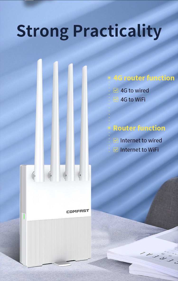 CF-E3 V3 4G LTE Wireless Router with SIM Card Slot OEM/ODM 4G Wireless Mobile Routers