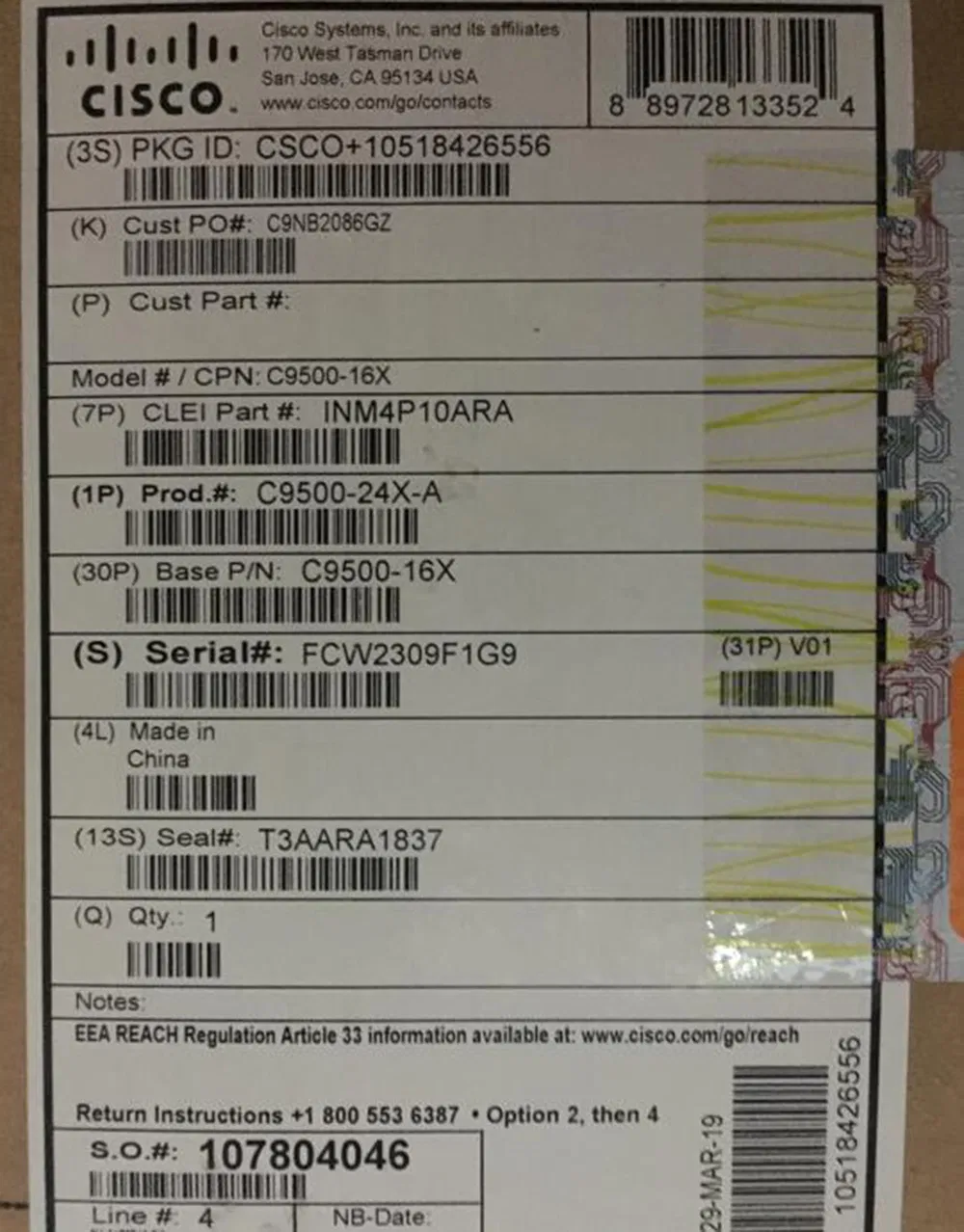 Cisco C9200-24p-a Catalyst 9200 24-Port Poe+, Network Advantage Switch