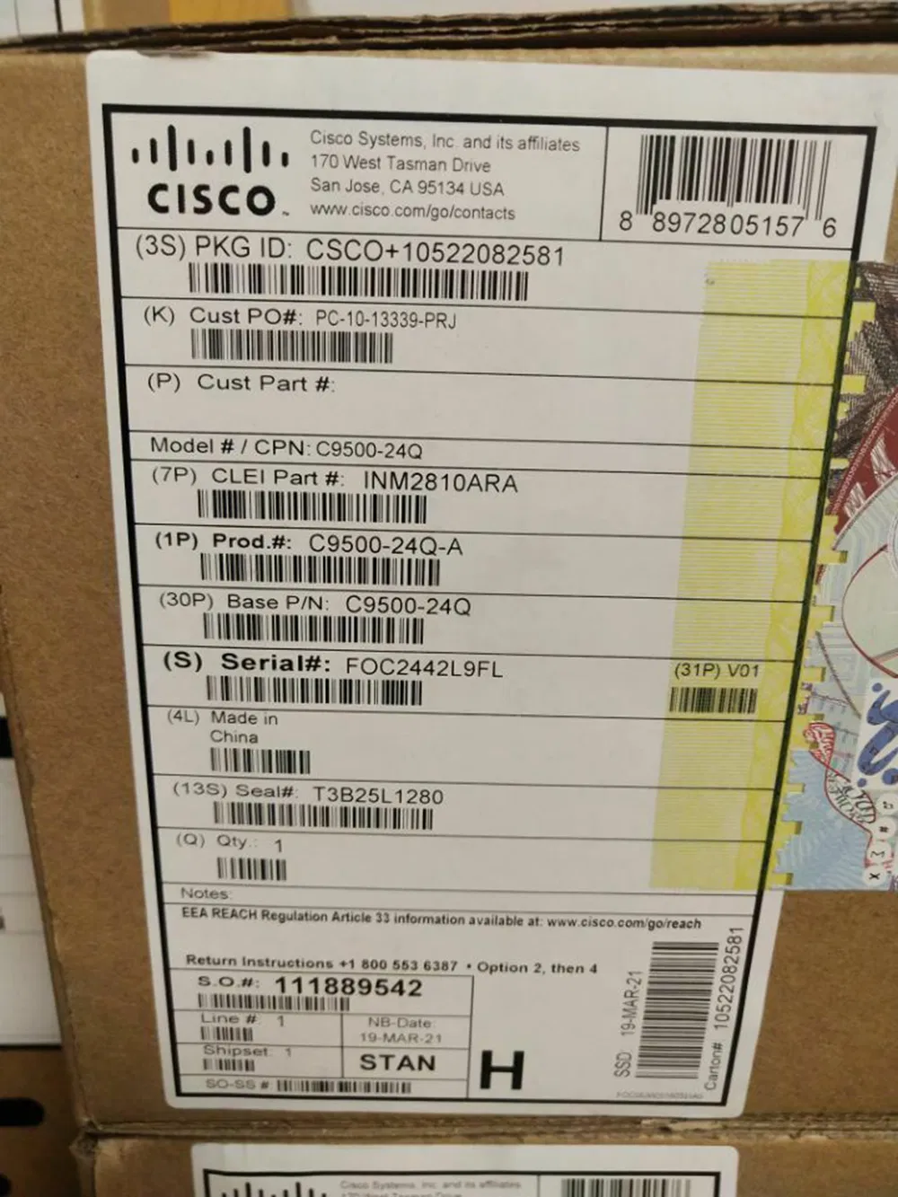 Cisco C9200-24p-a Catalyst 9200 24-Port Poe+, Network Advantage Switch