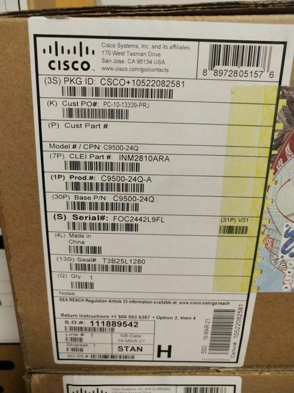 Cisco C9200-24p-E Catalyst 9200 24-Port Poe+, Network Essentials Switch