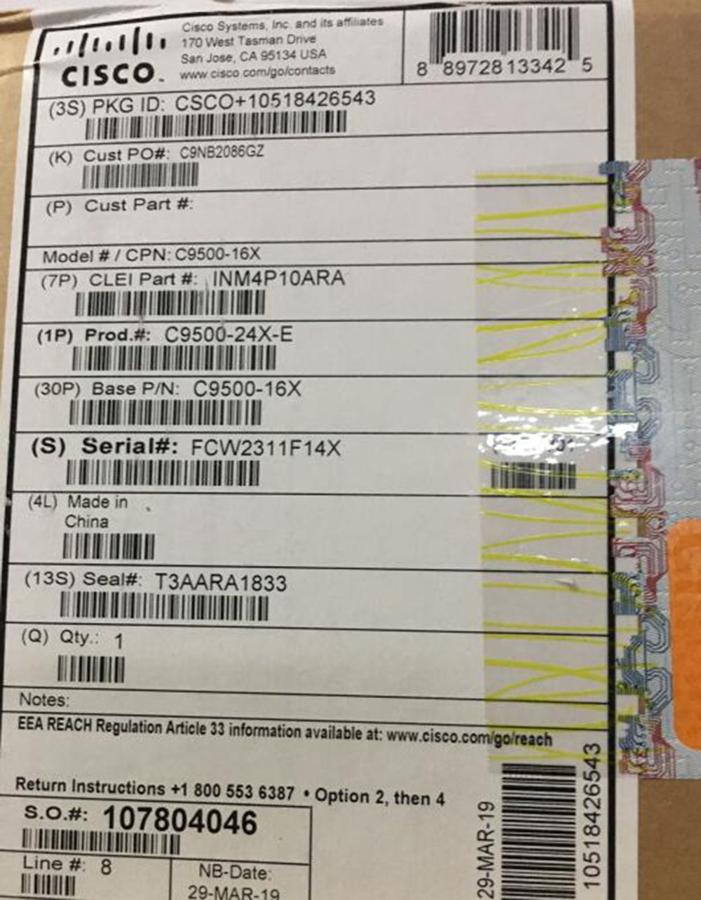 Cisco C9200-24p-E Catalyst 9200 24-Port Poe+, Network Essentials Switch