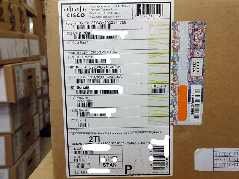 Cisco C9200-24p-E Catalyst 9200 24-Port Poe+, Network Essentials Switch