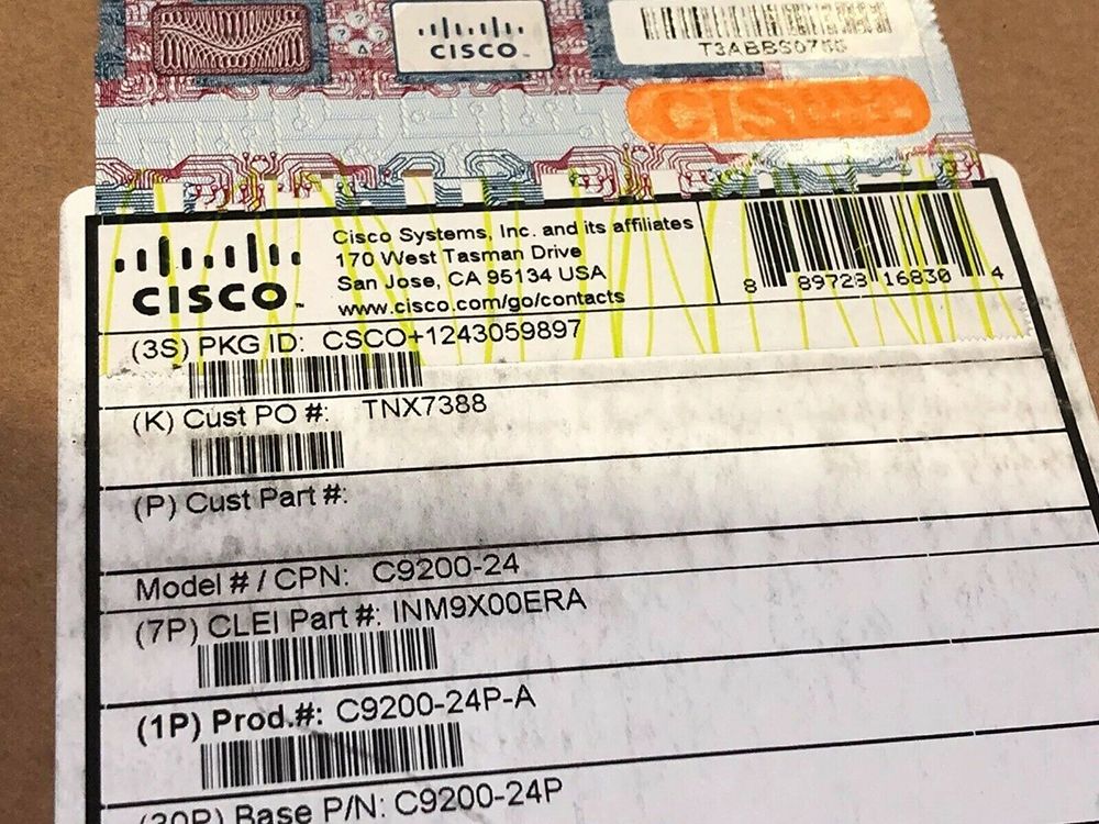 Cisco C9200-24p-E Catalyst 9200 24-Port Poe+, Network Essentials Switch