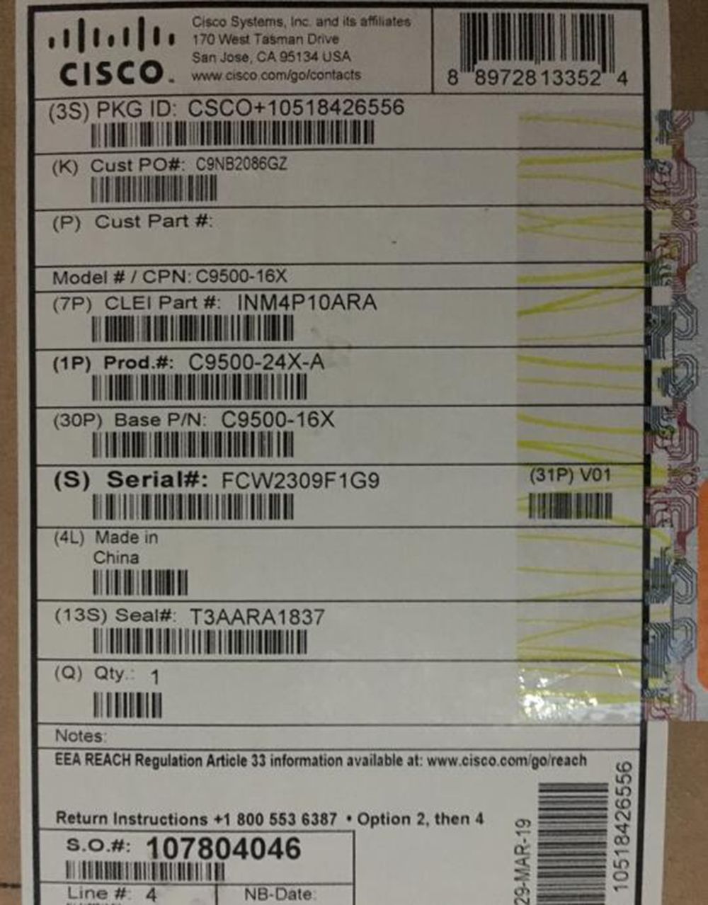 Cisco C9200-24p-E Catalyst 9200 24-Port Poe+, Network Essentials Switch