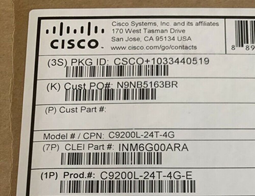 Cisco C9200-24p-E Catalyst 9200 24-Port Poe+, Network Essentials Switch