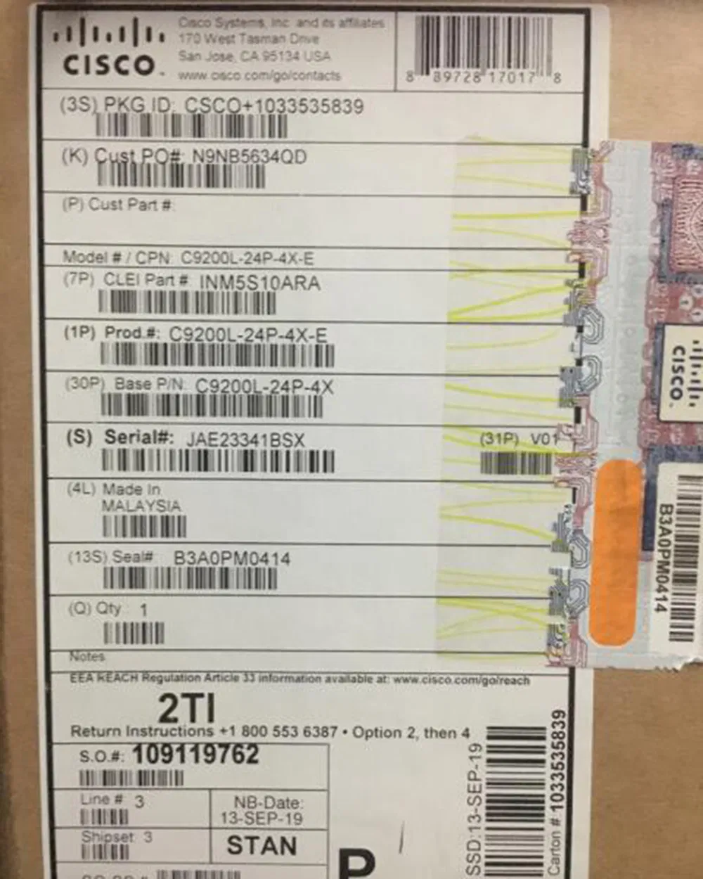 Cisco C9200-48p-a Catalyst 9200 48-Port Poe+, Network Advantage Switch
