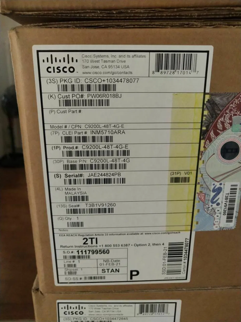 Cisco C9200-48p-a Catalyst 9200 48-Port Poe+, Network Advantage Switch