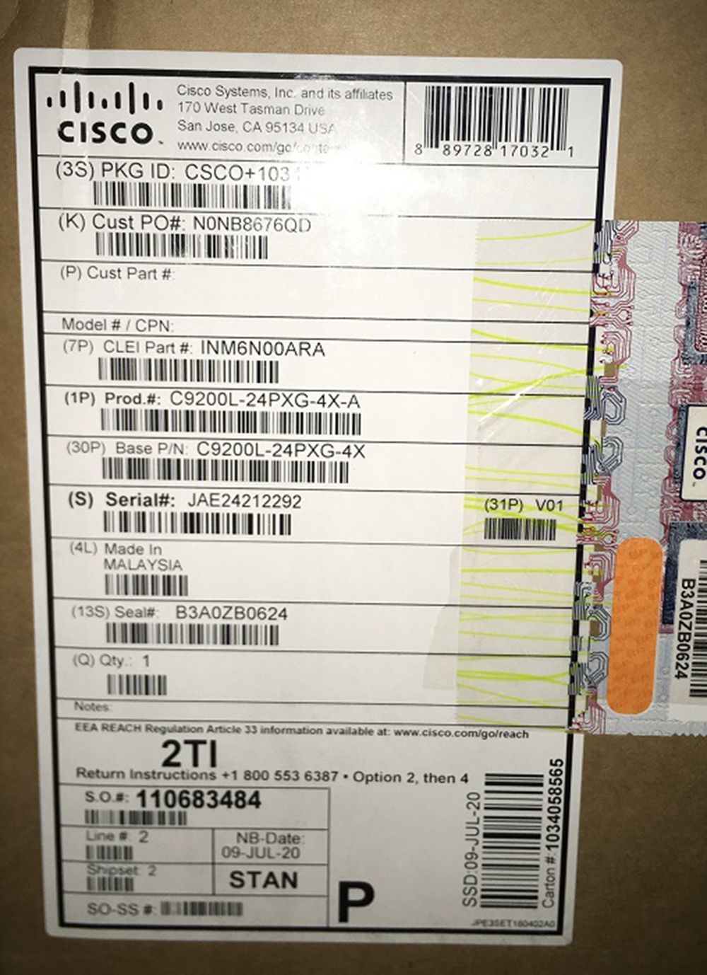 Cisco C9300-24p-a Catalyst 9300 24-Port Poe+, Network Advantage Switch