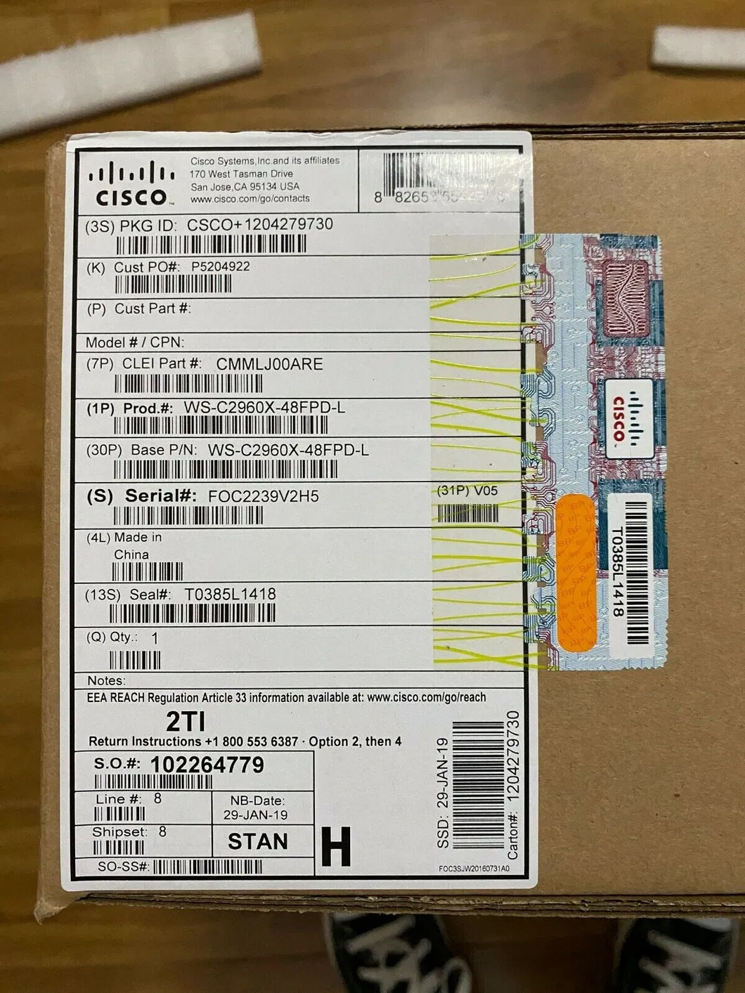 Cisco Catalyst Ws-C2960X-48fpd-L - Switch - 48 Ports - Managed - Factory Sealed