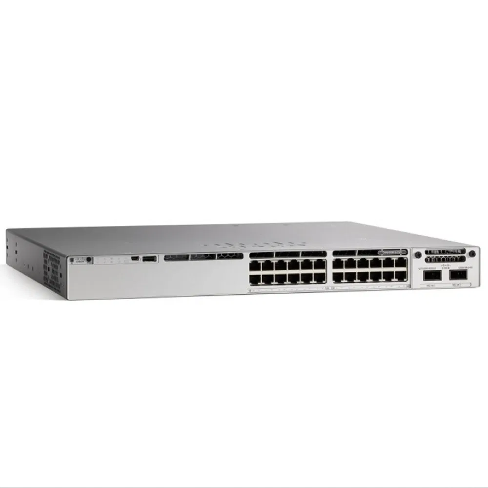 CISCO New Original 9200L 24-port PoE+, 10/100/1000 + 4X1G SFP  Network Switch C9200L-24P-4X-A