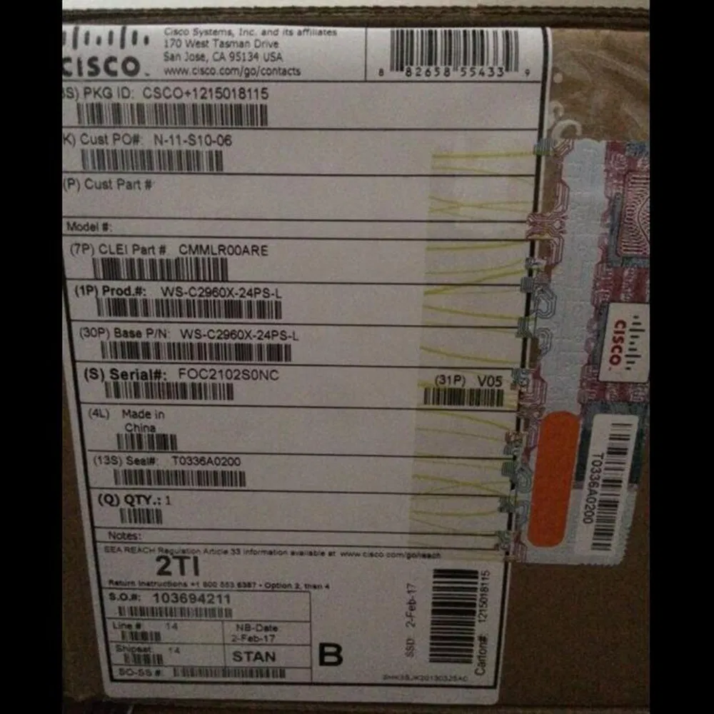 Cisco Ws-C2960xr-48ts-I Catalyst 2960-Xr 48 Gige, 4 X 1g SFP, IP Lite Ethernet Switch