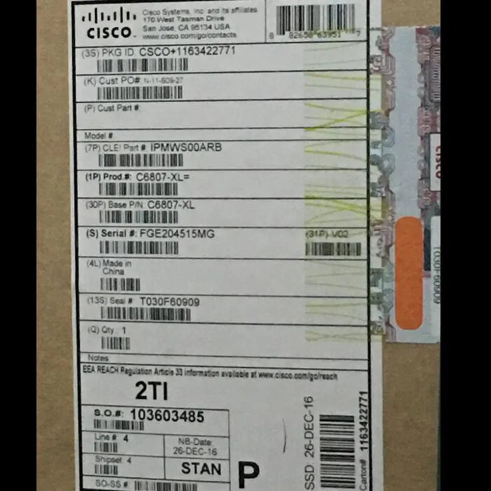 Cisco Ws-C4500X-24X-Ipb Catalyst 4500-X 24 Port 10g IP Base, Front-to-Back, No P/S Ethernet Switch