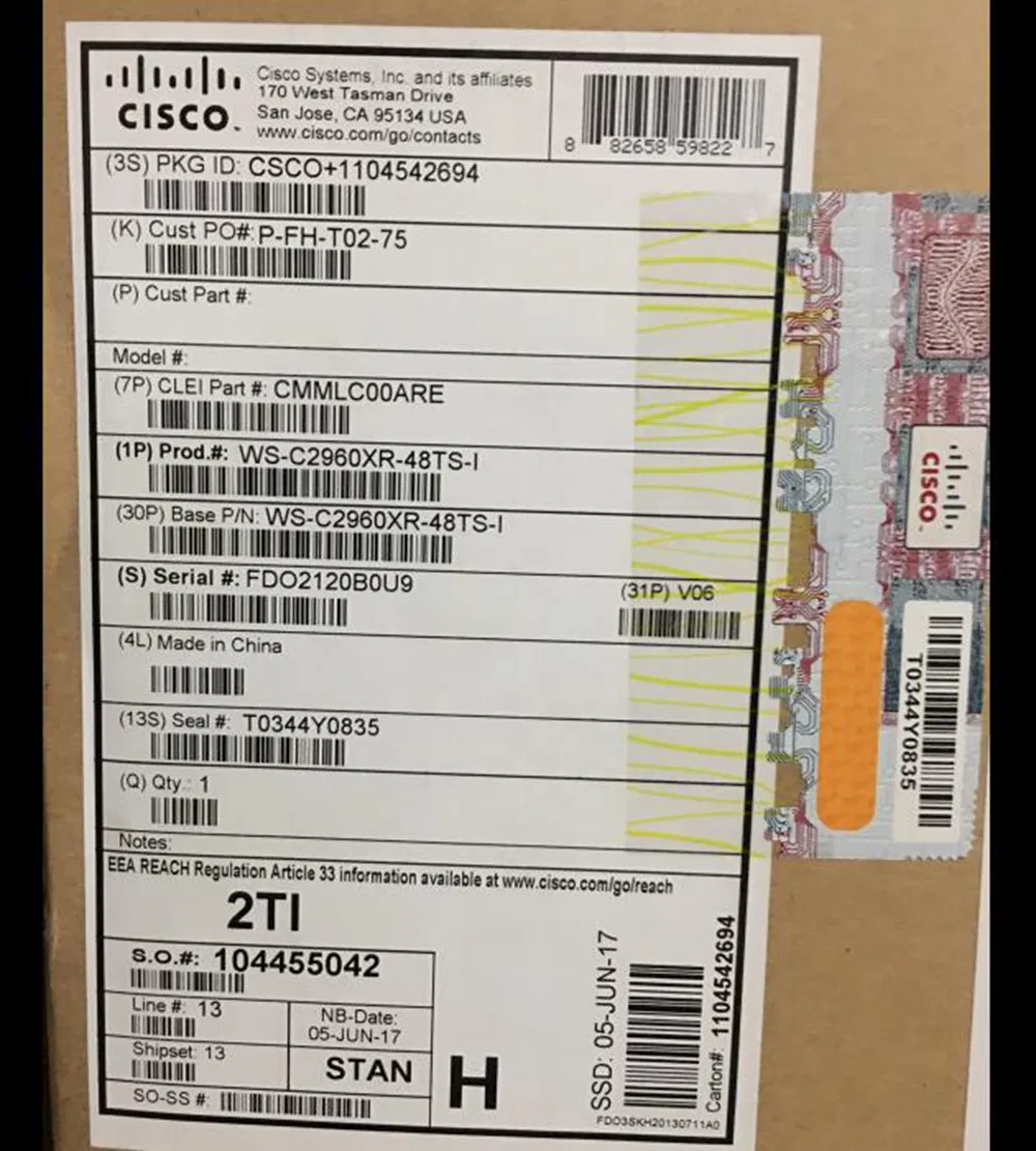 Cisco Ws-C4500X-24X-Ipb Catalyst 4500-X 24 Port 10g IP Base, Front-to-Back, No P/S Ethernet Switch