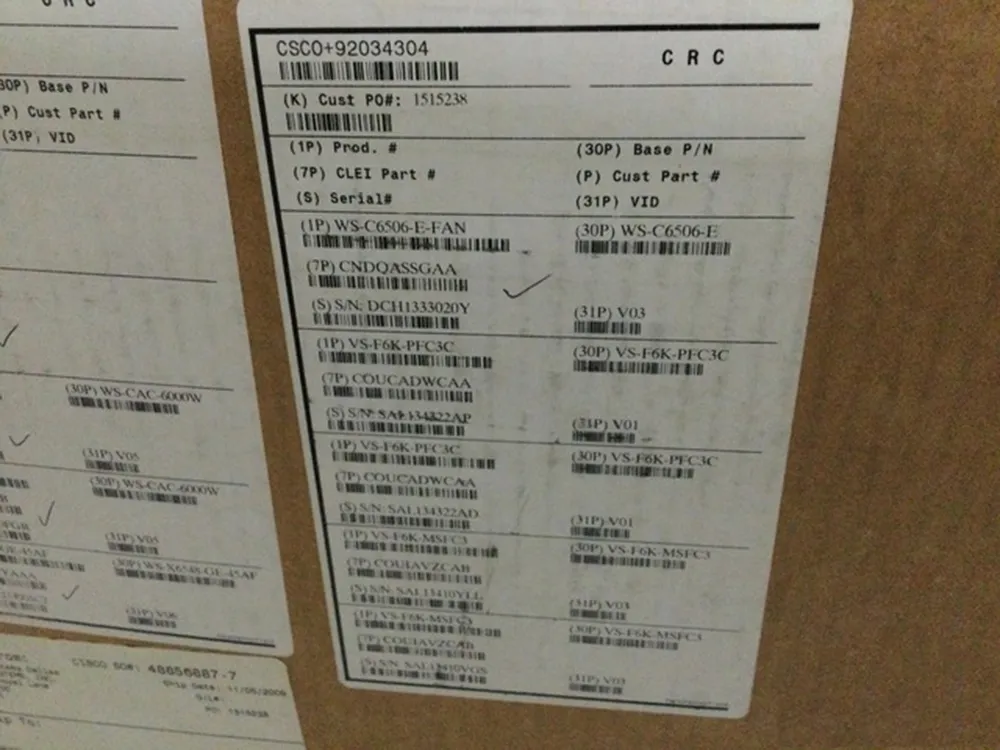 Cisco Ws-C4948 E Catalyst 4948e. Opt Sw. 48-Port 10/100/1000+ 4 SFP+. No P/S Ethernet Switch