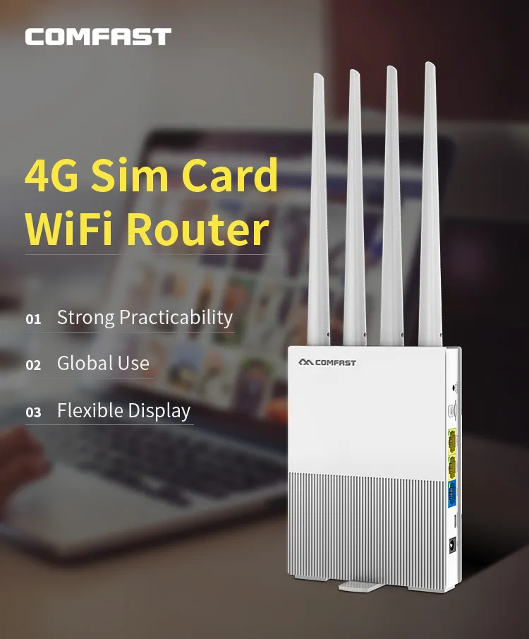 Comfast WiFi Hotspot 4G LTE Wireless Router Portable WiFi Router with SIM Card Slot