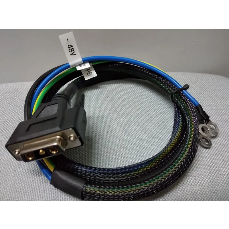 Custom Zte Zxmp S325 Power Cord -48V with Ground Wire Positive and Negative Logo 1, 2, 3, 4.5m