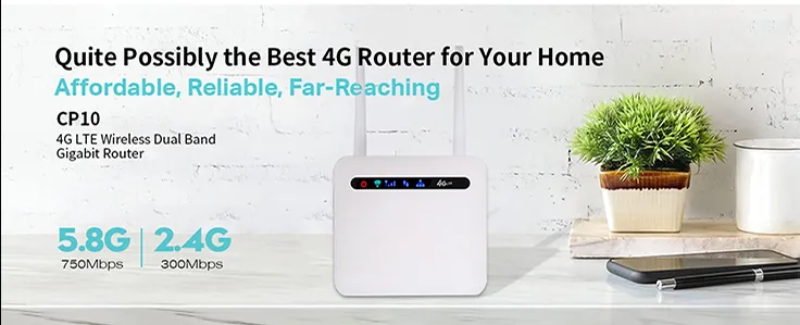 Dual Band (5.8G + 2.4G) Gigabit Wireless Internet Router 4G LTE Mobile WiFi Hotspot