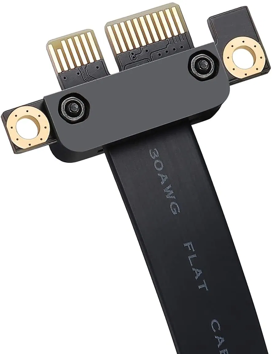 Factory Supply 36pin 1X Pcie Extension Cable - PCI-E Riser PCI Express X1 Extender Card - 20cm 90 Degree for Btc Miner Bitcoin Mining CE FCC Rosh UL