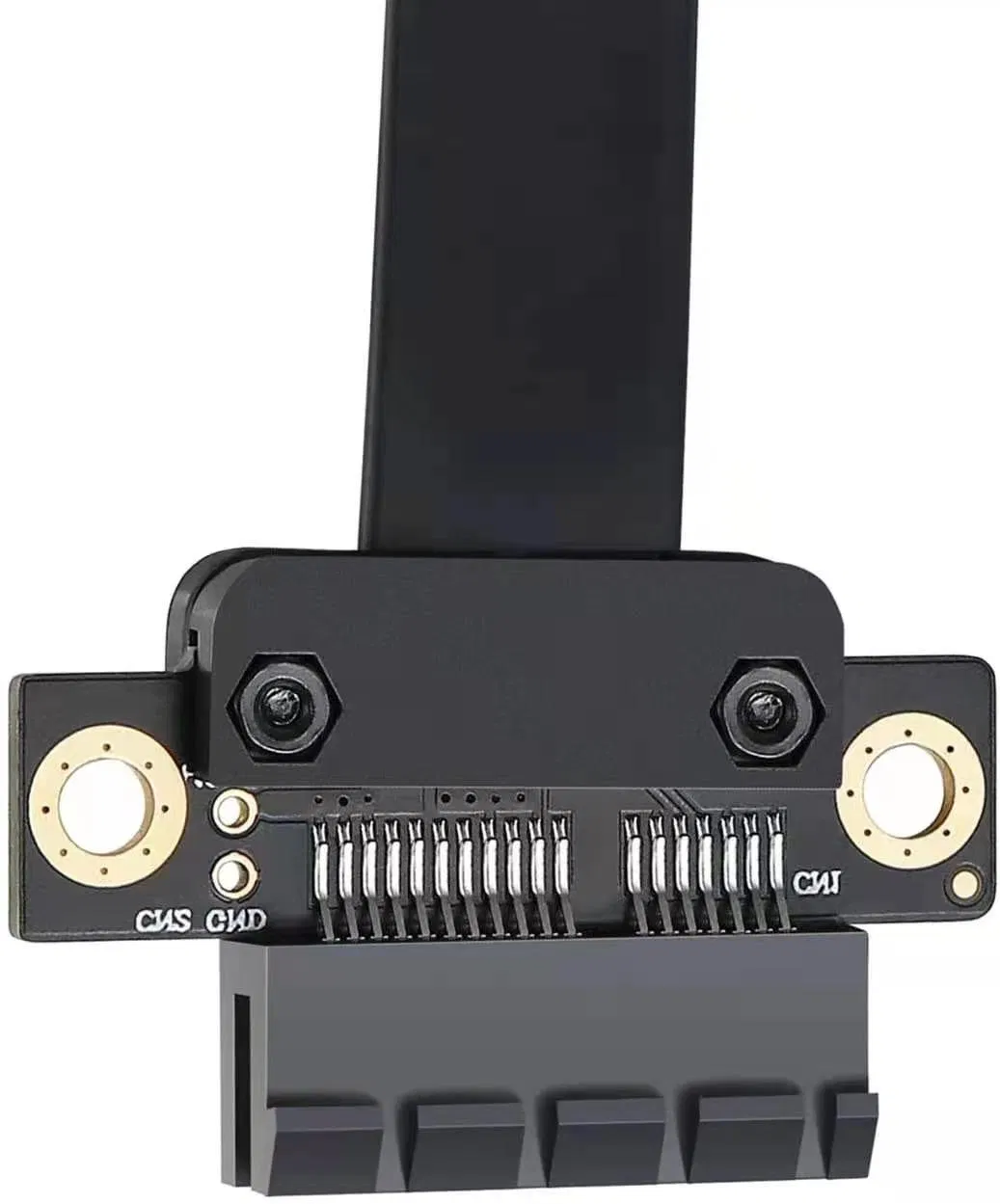 Factory Supply 80cm PCI Express Riser Extender 1X to 1X Powered Riser Card Adapter - 180 Degree for Btc Miner Bitcoin Mining CE Rosh FCC UL