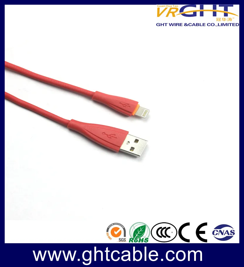 Fast Charge 2A One-Piece USB Cable PVC Jacket iPhone
