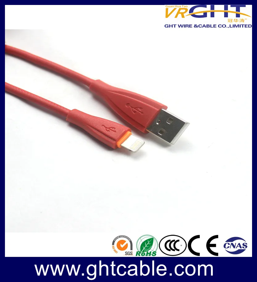 Fast Charge 2A One-Piece USB Cable PVC Jacket iPhone