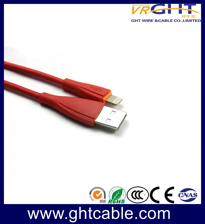 Fast Charge 2A One-Piece USB Cable PVC Jacket iPhone