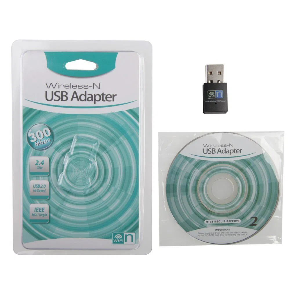 High Quality 802.11b/G/N 300Mbps Mini USB WiFi Adapter