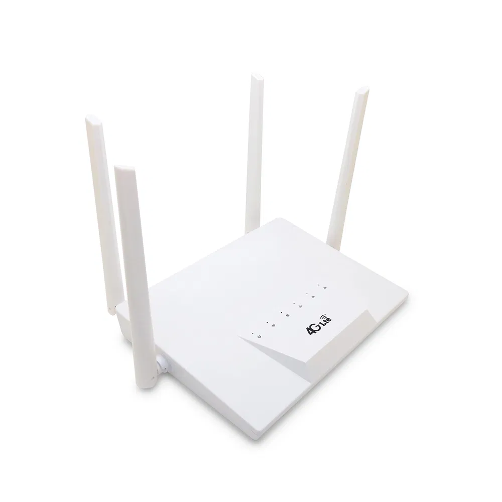 High Speed 300Mbps LTE Wireless Hotspot Modem 4G LTE CPE CAT6 WiFi Router with LAN Port 4 Antennas