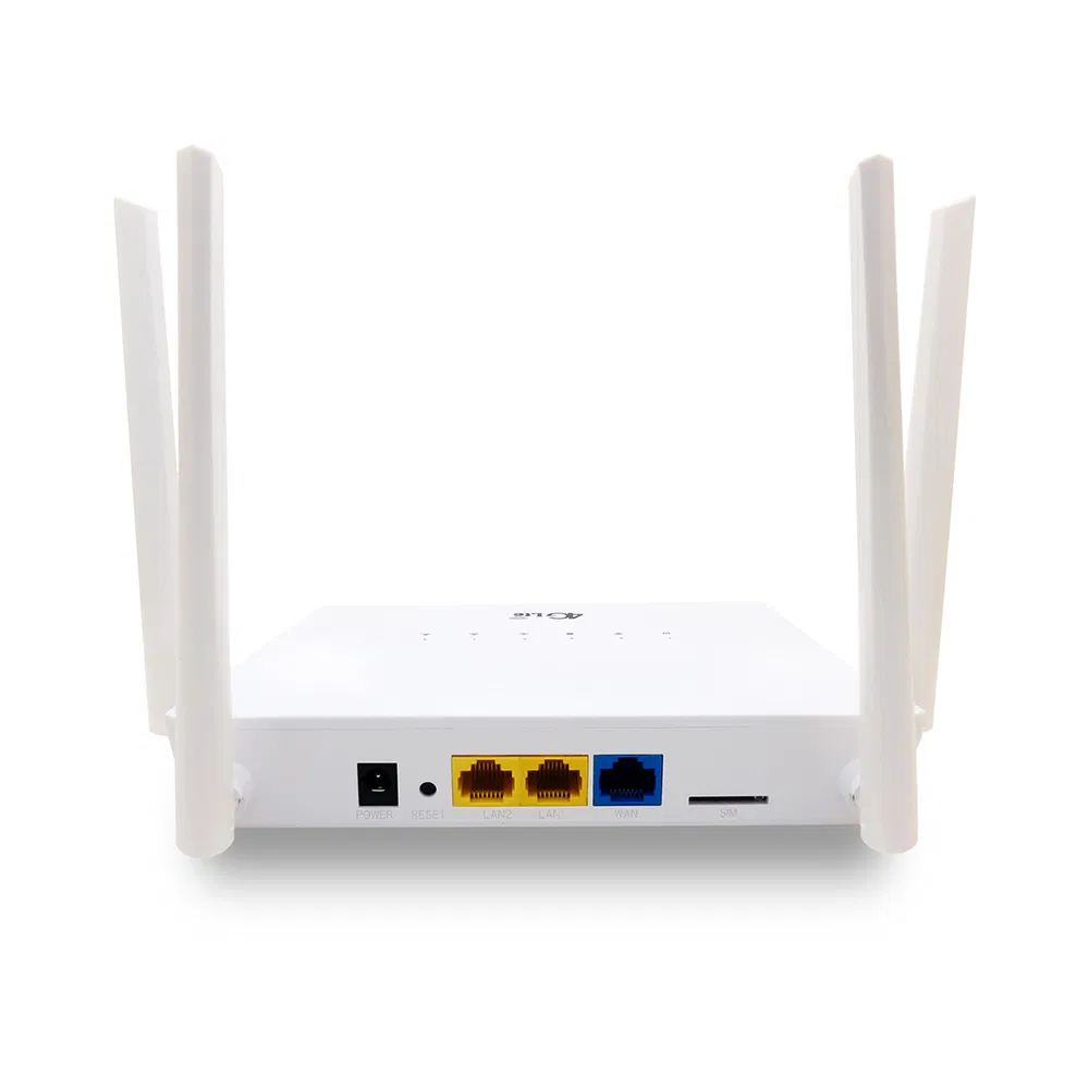High Speed 300Mbps LTE Wireless Hotspot Modem 4G LTE CPE CAT6 WiFi Router with LAN Port 4 Antennas