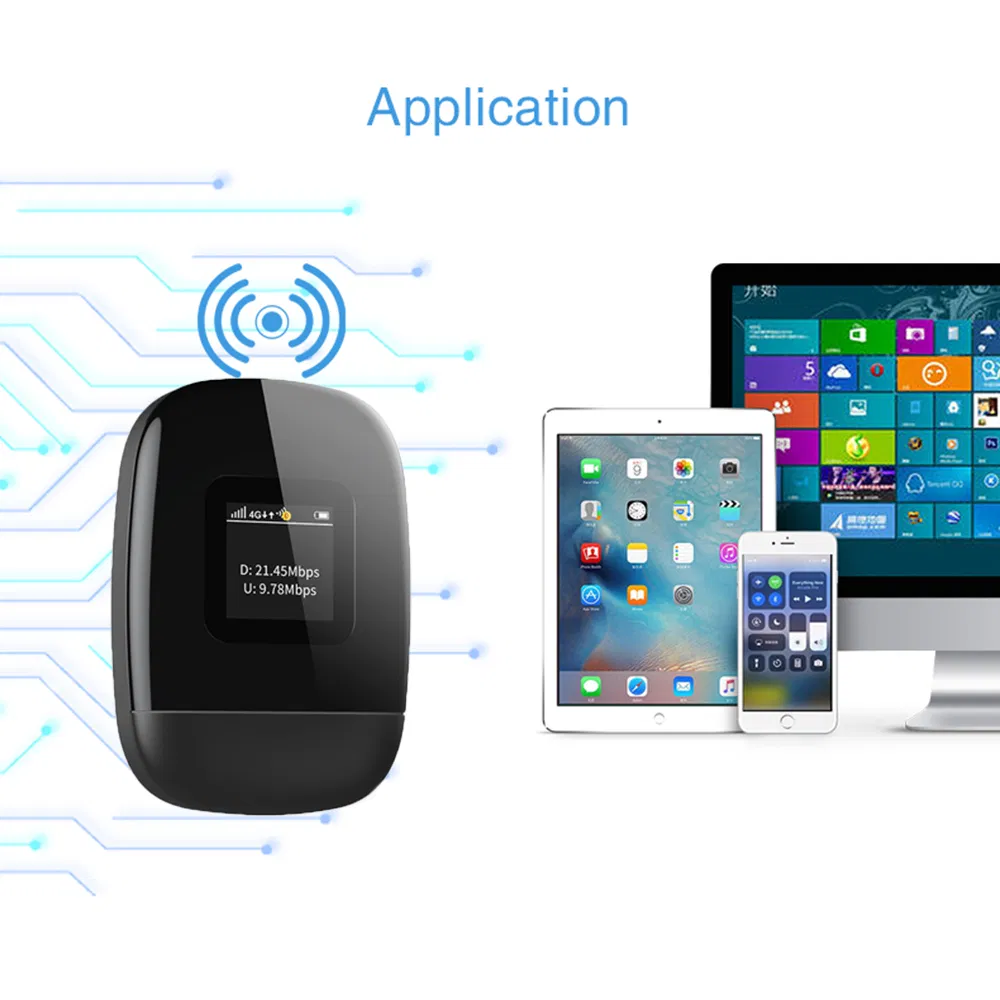 Hot Sale Sunhans Small Size Pocket 3G 4G LTE Wireless Hotspot Cat12 Mifi 2.4GHz 5.8GHz Portable WiFi Router with 4000mAh Battery