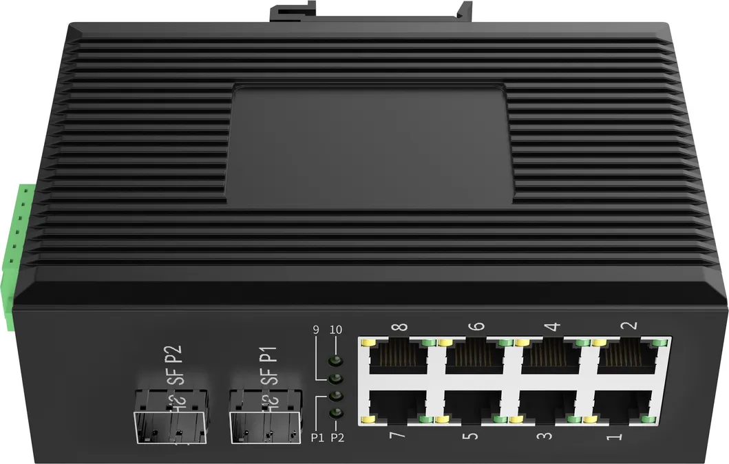 Industrial Poe Switch Web Managed 2SFP+8ge Tx Port Enable/Disable Poe Port