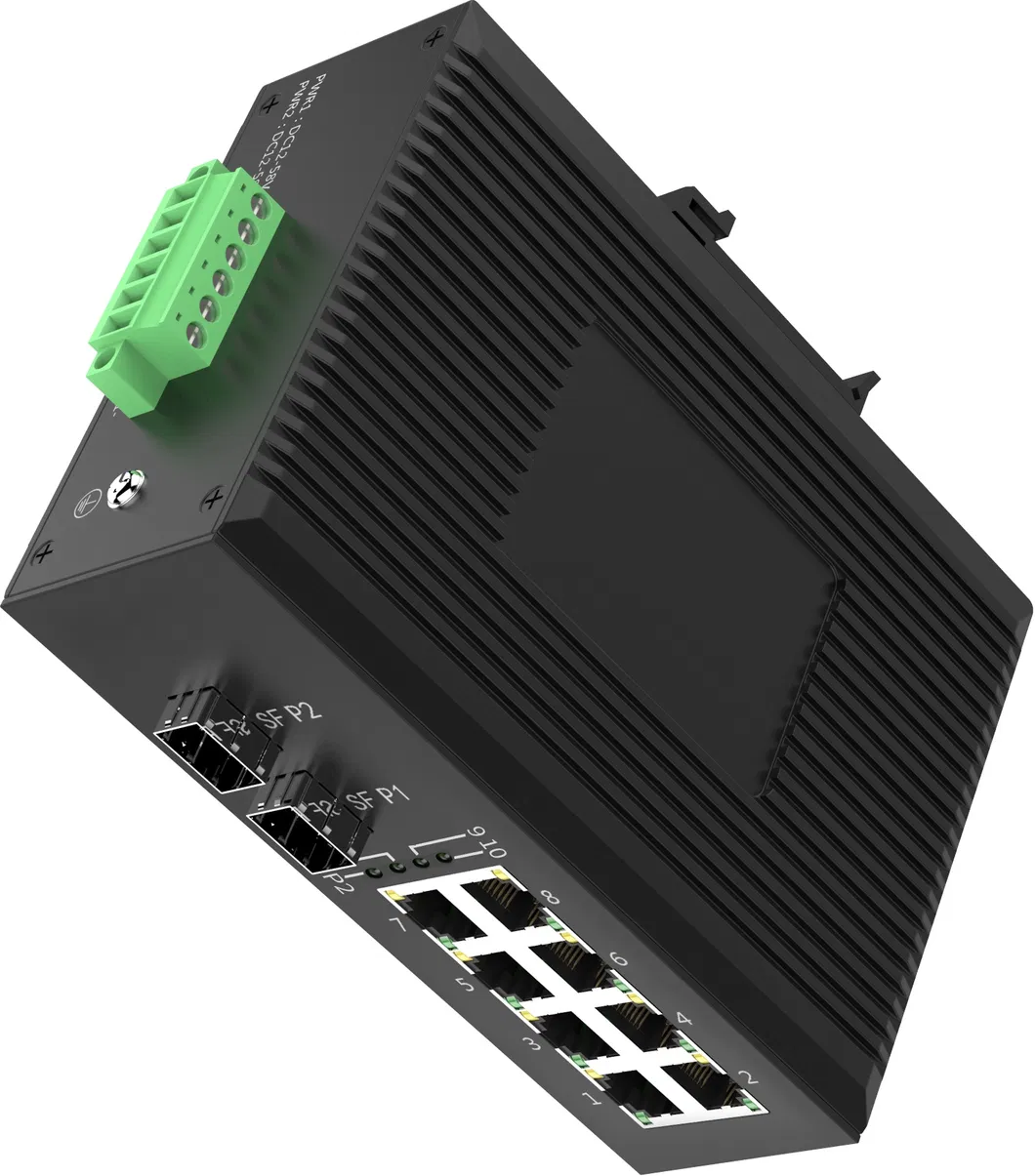 Industrial Poe Switch Web Managed 2SFP+8ge Tx Port Enable/Disable Poe Port