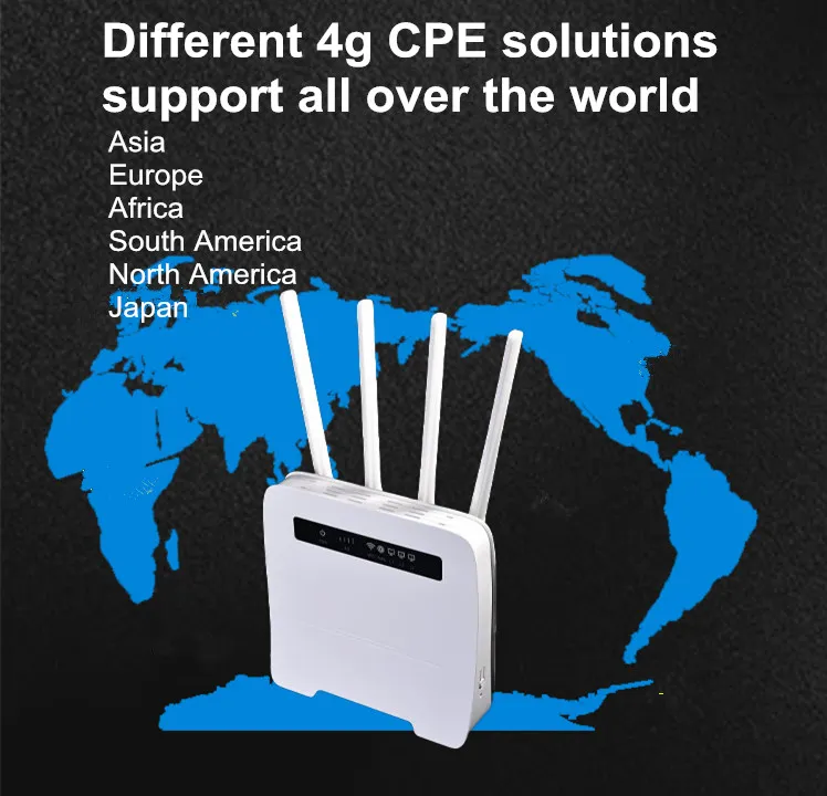 LTE CPE 4G WiFi Router SIM Card WiFi Router 300m Cat4 32 WiFi Users RJ45 Wan LAN Wireless Router
