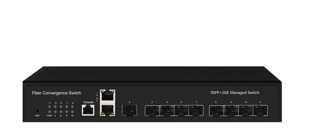 Managed 9 SFP+2 Gt Fiber Network Switch
