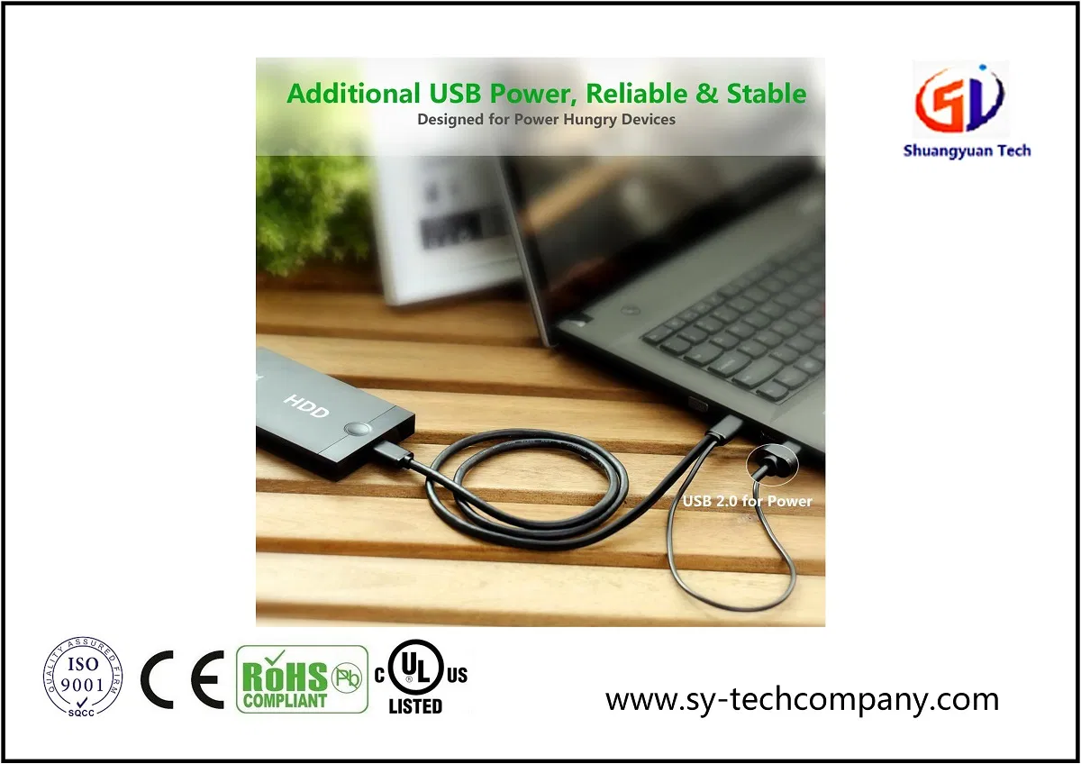 Micro USB 3.0 Y Cable Super Speed USB 3.0 a Male to Micro B Male