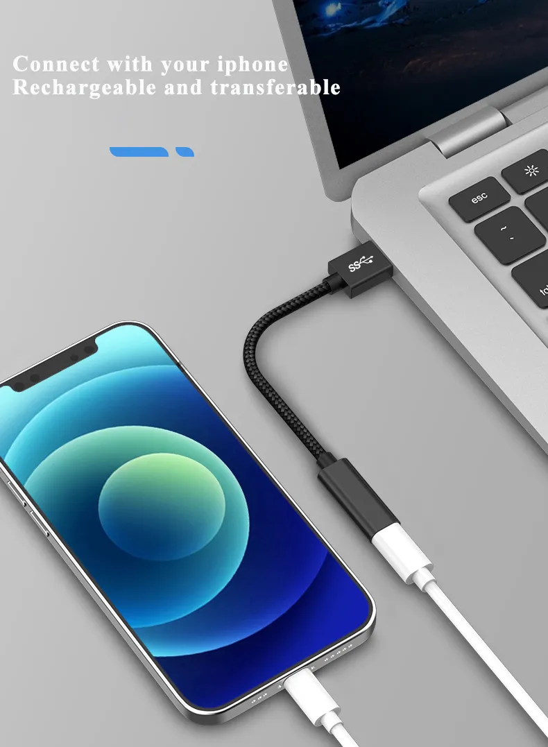 Mobile Phone Accessories Computer OTG Aonverter Type C USB Type-C Adapter Data Cable