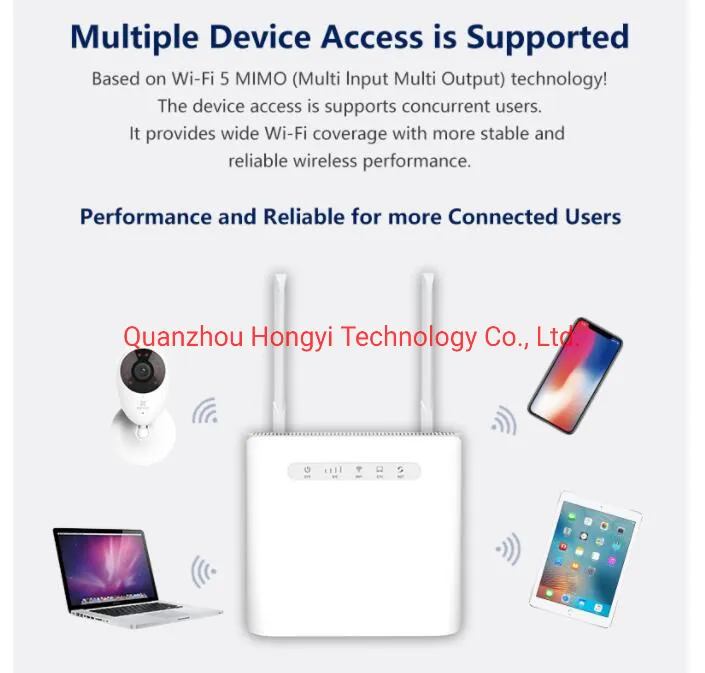 Model B3/B7/B20/B31/B40 4G WiFi Router with 4G Cat4 LTE Modem Support LTE-FDD LTE-Tdd Band with 2.4GHz WiFi and Single Wan / LAN Port